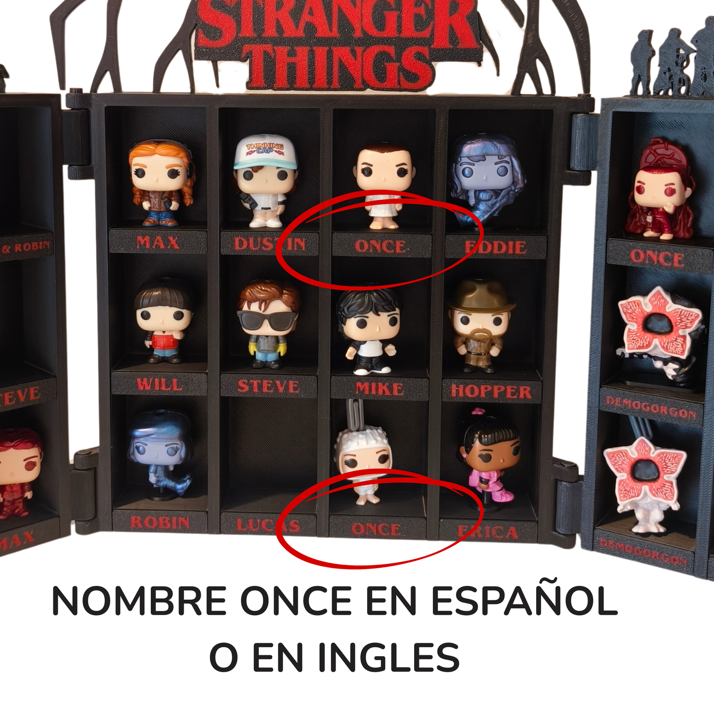 Expositor Stranger Things Funko Pop Kinder Joy Demogorgon Plegable