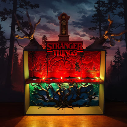 Expositor Diorama Stranger Things para Figuras Kinder Joy – Escenario 3D para Coleccionistas